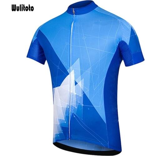 WULITOTO Mountain Bike Short Sleeve MTB cycling Jersey Breathable sweatshirt clothing For Men