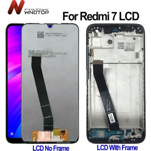 6.26" LCD For Xiaomi Redmi 7 LCD Display Screen Touch Digitizer Assembly For Redmi 7 LCD Display With Frame Replancement Parts