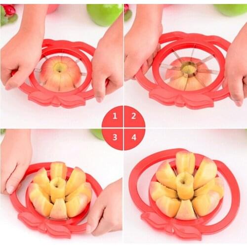 1Pcs Apple Cutter Knife Corers Fruit Slicer Multi-function ABS+ Stainless Steel Kitchen Cooking Vegetable Tools Chopper