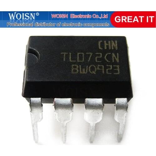 100PCS TL072CP TL072CN DIP8 TL072 DIP In Stock