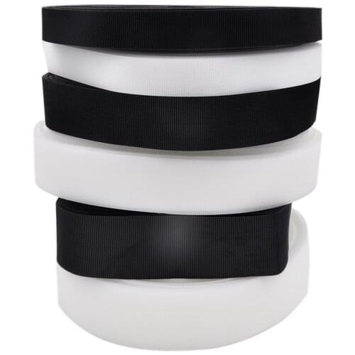 2" 5cm Width 5m/lot Black, Thin and Soft Moulded Plastic Injection Hook for Loop Adhesive,Double Sided Nylon Injection Hook