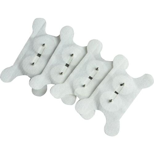 20Pairs TENS Electrode Therapy Pads Throat Swallowing Disorder Test Unit Snap 2.5mm No-woven Fabric Physiotherapy Accessories