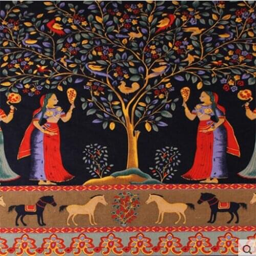 African Floral Animal Cotton Ethnic Print fabric african dresses for women wax thick-yarn-for-knitting tecido desenhos animados