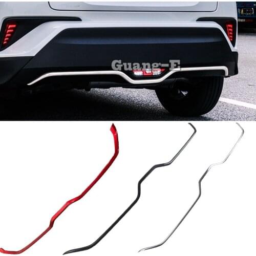 Car Sticker Protection Bumper ABS Chrome Trim Rear Back Tail Bottom Hoods Pedal Moulding For TOYOTA C-HR CHR 2017 2018 2019 2020