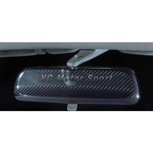 Car Accessories Full Carbon Fiber NI Style Rearview Mirror Fit For 1995-2002 R33 R34 GTT GTR Room Rear View Roof Mirror Cover
