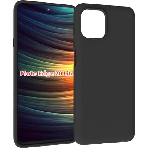 Black Matte Non-Slip Skid-proof Soft TPU Transparent Silicone Clear Case Cover For Motorola Moto Edge 20 Lite 2021 release