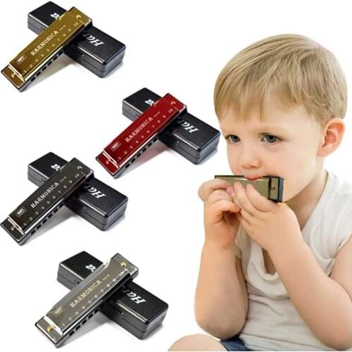 Harmonica Key of C Standard Diatonic 10 Hole Puzzle Musical Instrument Diatonic Harp For Beginner Students Kids Gift