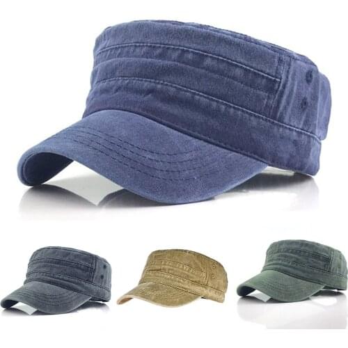 Military Hat Army Cadet Men Women Casual Baseball Cap Size Adjustable Strap