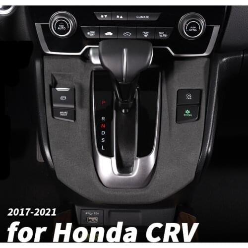 Stuffed fur gear box control gear operation panel decoration modification accessories for Honda crv CR-V 2017 18 2019 2020 2021