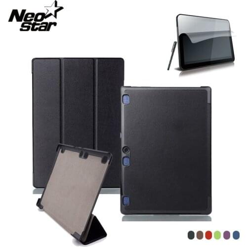For Lenovo Tab 2 A10 70F Leather Case Cover For Tab2 A10-70 70 A10-70F A10-70L A10-30 X30F Tablet 10.1'' Screen Protector + Pen
