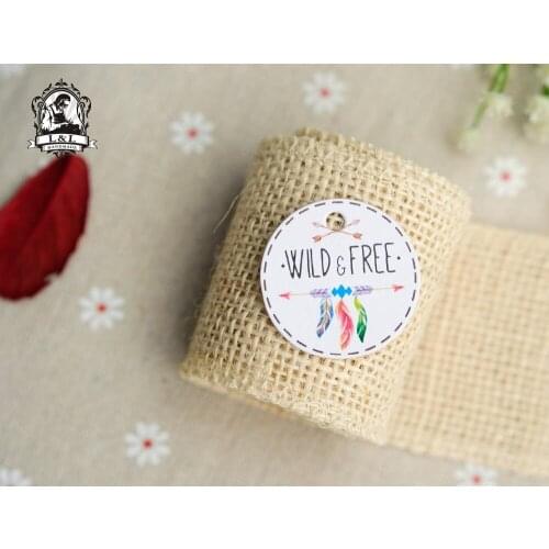 200 pcs 3.5cm round kraft/white paper label personalized tag Book label Toy label candy favor tags Label customization