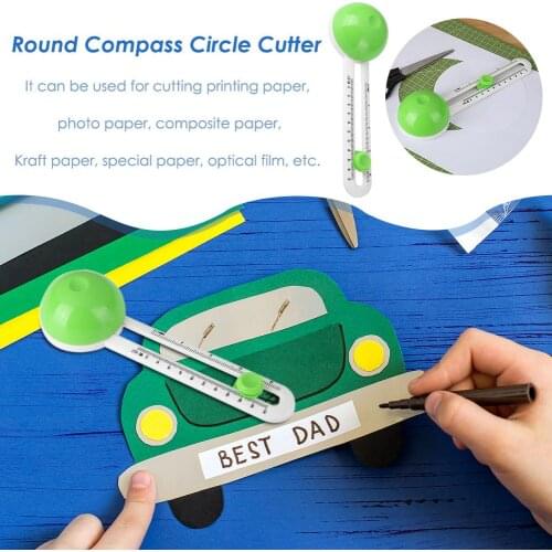 Round Cutting Knife Model Patchwork Compass Circle Cutter Circular Paper Scrapbooking Cards Cutters for DIY Paper-Cutting