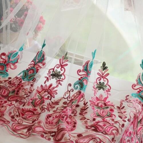 145cm or 57"*1Y Free Shipping African Lace Fabrics Embroidery Tulle Mesh Lace Fabric for Fashion Lady Dresses