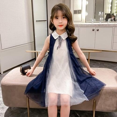 Summer Style Girls Dress Baby Kids Princess Clothing Children Fashion Girls Party Clothes Elegant Sleeveless Dresses