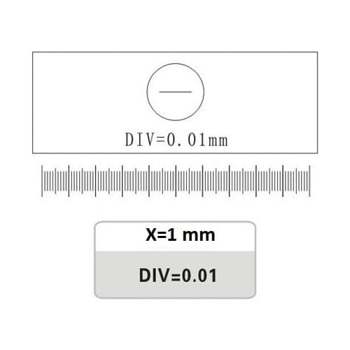0.01MM Microscope Stage Micrometer Glass slide Reticle Measuring Microscope Micrometer Calibration