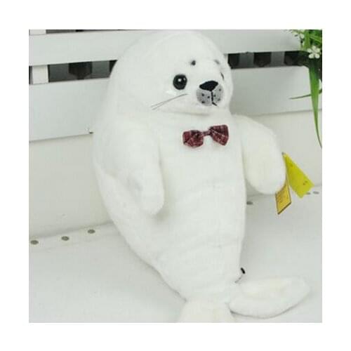 Marine animal bowtie seal large sea dog about 49cm soft pillow Valentines Day gift b4823