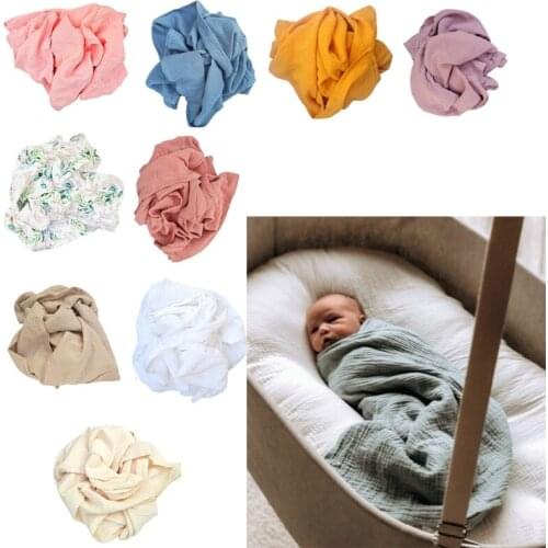 Muslin Cotton Baby Blanket Newborn Swaddle Warp Baby Photography Prop Bath Towel GXMB