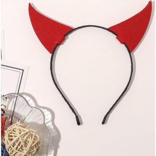 New Cute Headbands Duckbill Clip For Women Girl Halloween Pumpkin Devil Wings Bat Halloween Party Cosplay Hair Band Costume Prop
