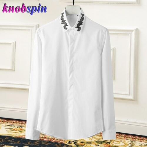 Brand Business men Shirt 2019 Fashion Solid long sleeve Chemise homme Comfortable Slim mens Shirts Charm male Cotton shirts