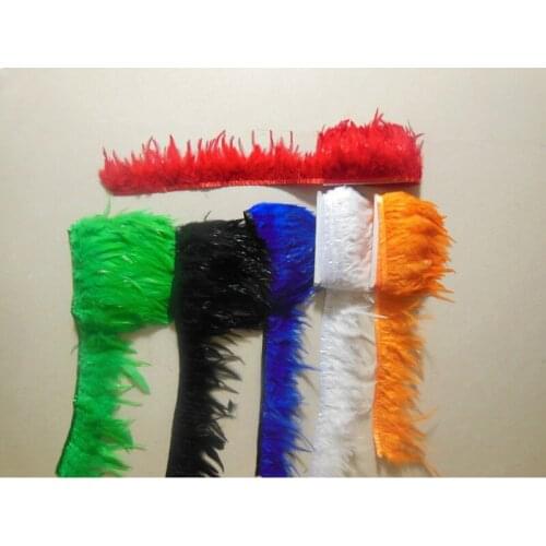Rooster tail feather edge Christmas day decorate feather 1m sell 10-15cm 4-6 inch
