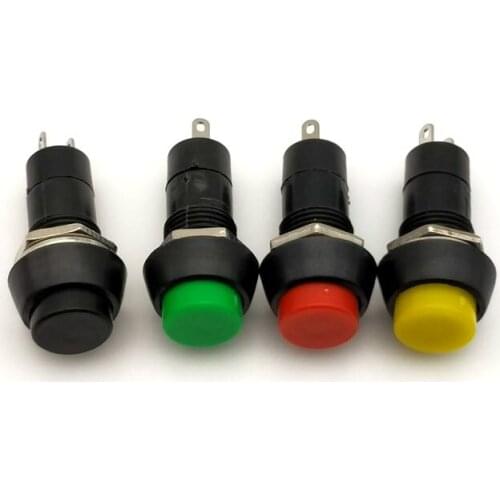 1PSC PBS -11A Self-locking resetting point, 3A 250V 2 pin moving button switch, power button switch, opening,12mm