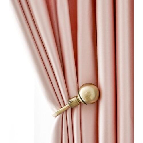 Artificial Silk Light Luxury High-precision Thermal Curtain Fabric Modern Curtain Bedroom Finished Curtains for Living Room