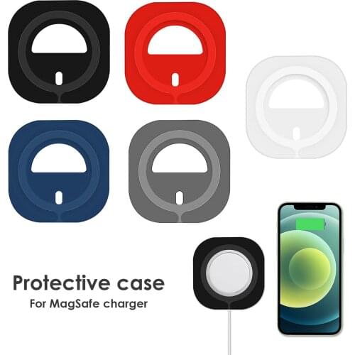 Silicone Protective Pad Case With Suction Cup For IPhone 12 Pro Max 11 Pro Max 12 Mini Charger Cover Dropshipping