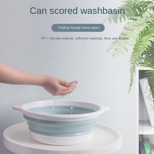 Foldable Washbasin Large Plastic Portable Compressed Travel Small Washbasin for Home Camping Dorm Room Essentials