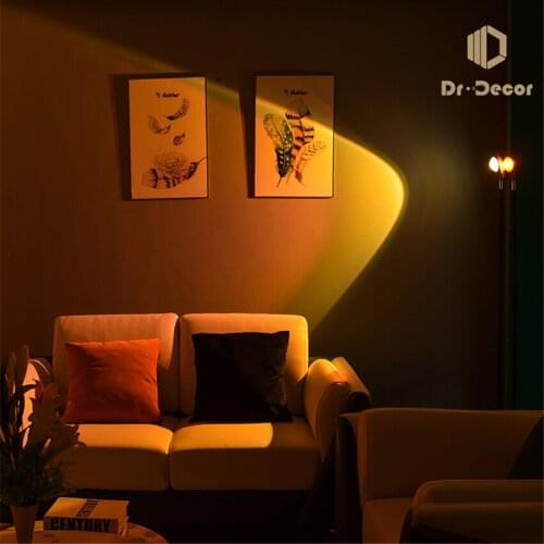 Modern Sunset Floor Lamp Corner Indoor Decor Atmosphere Stand Lamps for Living Room Colorful Club Floor Lighst Standing Lighting