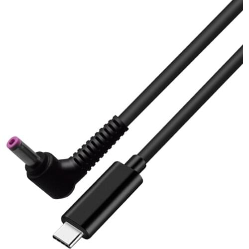 Type-C to 4.8*1.7MM notebook PD Power Charge Cable ,USB-C male head 65W fast Charging Line 1.5M/4.9FT