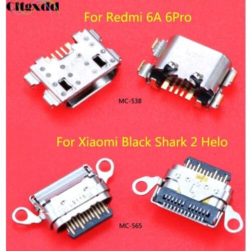1PCS Charging Port Micro USB Connector USB Charger Dock For Redmi 6A 6Pro For Xiaomi Black Shark 2 Helo Game phone USB Socket