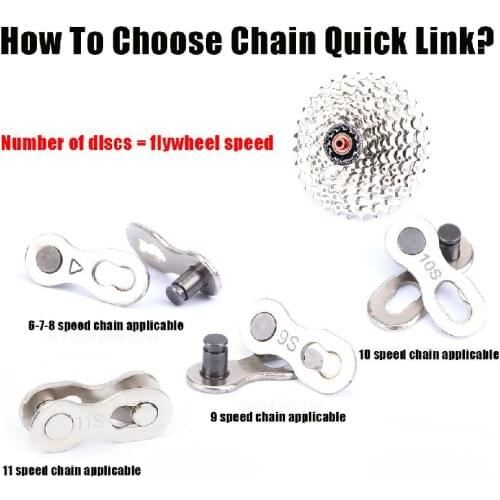 5 Pairs Bike Chain Quick Links MTB Chain Missing Quick Connector To Connect Main Link Speed 6 7 8 9 10 11 Bicycle Part