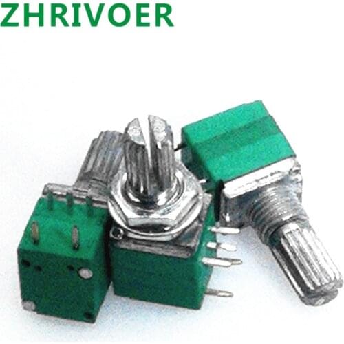 5pc New RV097NS 5pin RK097NS RK097G 6PIN3PIN with A Switch Audio Shaft 15mm Amplifier Sealing Potentiometer 5K 10K 20K 50K 100K