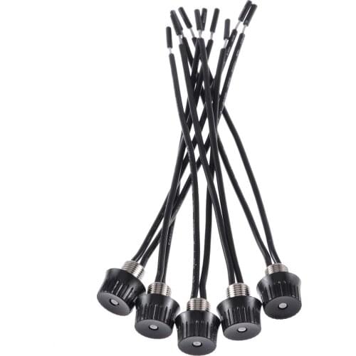 5pcs New Black Rotary Stye On/Off Canopy Switches 3/1 amps at 125/250 4" Wire ZE-105M