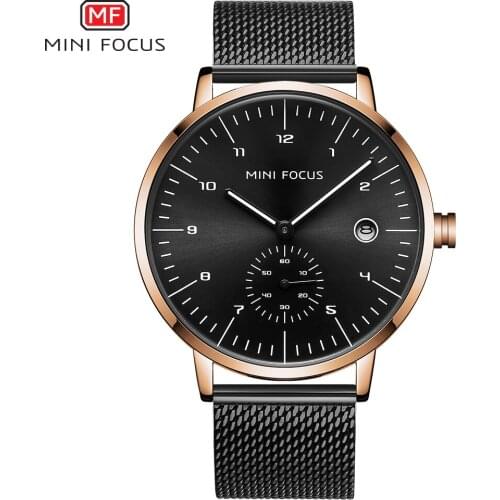 Minimalist Watch Men Luxury Watches Mens Waterproof Auto Date Sub Dials Multi Function Chronograph Wrist Watch MINI FOCUS Rolej