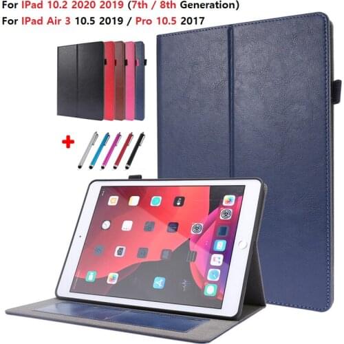 For IPad 10.2 Case 2019 2020 8 7 8th 7th Generation Tablet PU Leather Wallet Coque For IPad 10 2 Cover Air 3 Pro 10.5 2017 Caqa