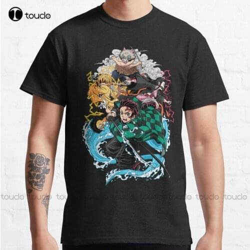 Demon Slayer Kimetsu No Yaiba Demon Slayer Classic T-Shirt Shirts For Boys S-5Xl Cotton Tee Shirt white button down shirt Unisex