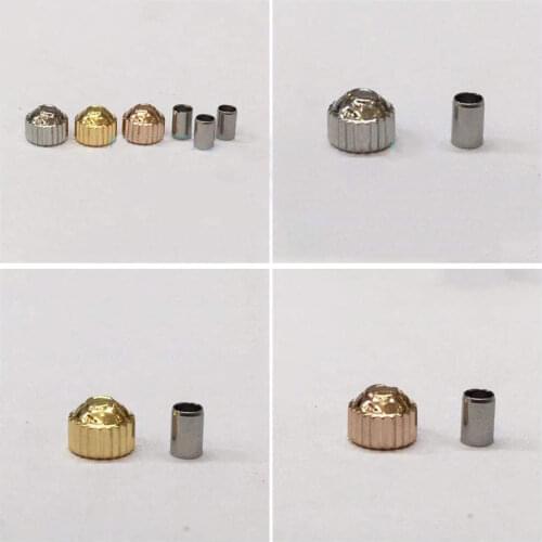 Stainless Steel Crowns For Omega Old Style Constellation lady Watch , Watch Accessories 3.3mm