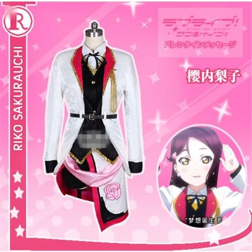 Love Live Sunshine Sakurauchi Riko All Member 13th Theatrical Version The Future Tickets Cosplay Costume Stage Uniform Suits