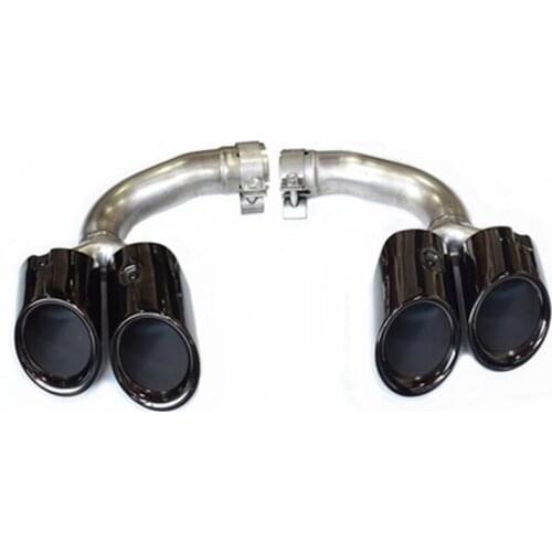 Stainless Steel Muffler Tip For Porsche New Cayenne Sports GTS Car Exhaust Pipe Modified Round/Square Hybrid/Petrol Nozzles