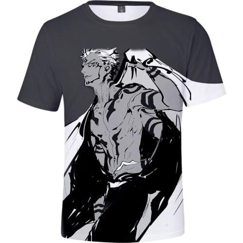 2021 New Jujutsu Kaisen T-Shirts Men Women Anime 3D Print Streetwear Fashion hot Oversized T Shirt Harajuku Tees Tops Unisex