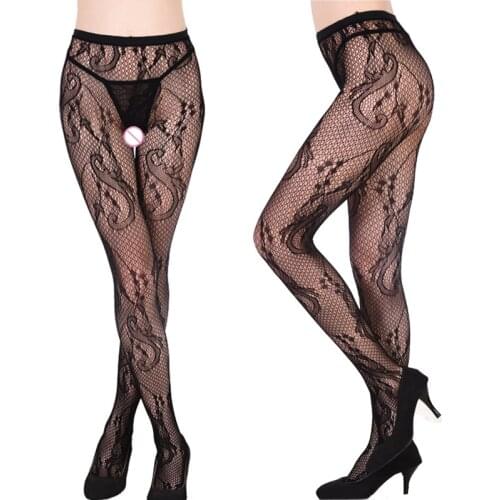 New design black pattern Sexy Women Fashion Fishnet Tights Girls Women Stockings Pantyhose thin sheer Stocking sexy lingerie 019