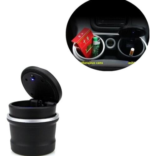 Car Led Ash Tray Ashtray Storage Cup For Toyota Camry Highlander RAV4 Crown Reiz Corolla Vios Yaris L Car Styling Accessories