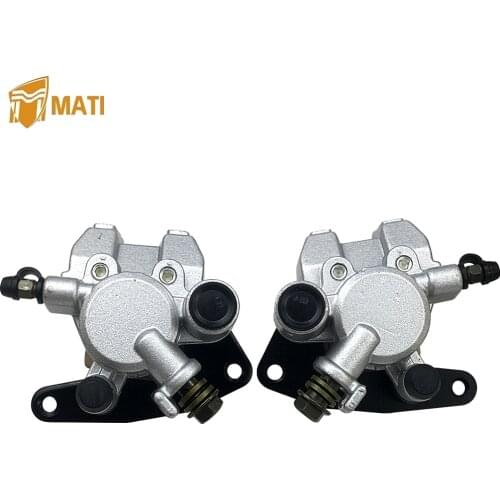 Mati Front Brake Caliper Set for Yamaha Grizzly 450 660 Kodiak 400 Wolverine 350 450 YFM450 YFM660 YFM350 YFM400 with Pads