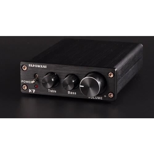 PJ.MIAOLAI K7 TDA7498 200W 2-channel desktop HiFi PC high and low sound adjustment high power home digital audio amplifier