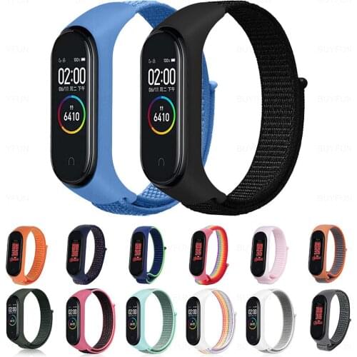 Bracelet For Xiaomi Mi Band 6 Strap Nylon Sport Loop Watch Pulsera Correa Wristband Miband 5 4 3 Band3 Band4 Band5 Band6 Strap