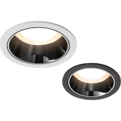 Dimmable Anti-Glare Recessed Downlight 5W 7W 12W Round AC220V Indoor Background LED Ceiling Spot Light