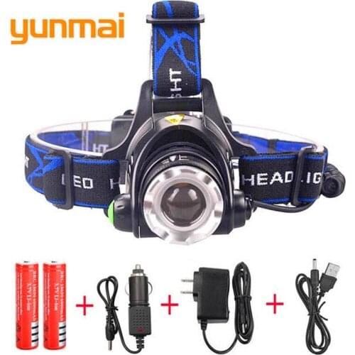 USB High Power LED Headlamp 3800lm LIGHT T6/L2 Rechargeable 18650 Battery Zoom Headlight Head Torch Waterproof Lamp Fishing J28