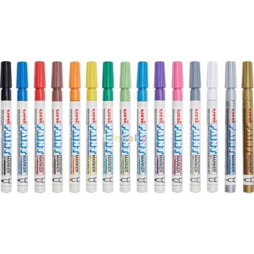 Uni-Ball Paint Marker Bullet Tip Fine Point PX21 Bullet Tip Line Width 0.8-1.2mm,Industrial Paint Marker, Use on Most Surfaces