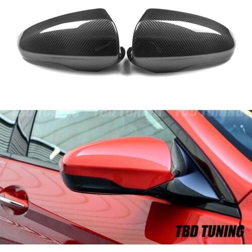 Real Carbon Fiber Rear View Mirror Cover For BMW M Series F06 F12 F13 M6 2012-2013 2014 2015-On Add On Style Car Wing Cover